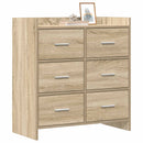 vidaXL Széf Sonoma Tölgy 75 x 33 x 80 cm Szerelt Fa
