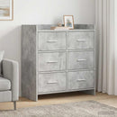 vidaXL Széf Betonszürke 75 x 33 x 80 cm Szerelt Fa