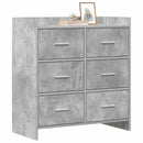 vidaXL Széf Betonszürke 75 x 33 x 80 cm Szerelt Fa