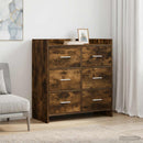 vidaXL Széf Füstös Tölgy 75 x 33 x 80 cm Szerelt Fa