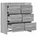 vidaXL Széf Szürke Sonoma 75 x 33 x 80 cm Szerelt Fa