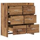 vidaXL Széf Antik Fa 75 x 33 x 80 cm Szerelt Fa