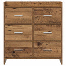 vidaXL Széf Antik Fa 75 x 33 x 80 cm Szerelt Fa