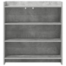 vidaXL Széf Betonszürke 75 x 36 x 80 cm Szerelt Fa