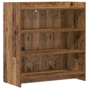 vidaXL Széf Antik Fa 75 x 36 x 80 cm Szerelt Fa