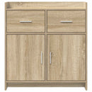 vidaXL Széf Sonoma Tölgy 75 x 36 x 80 cm Szerelt Fa