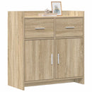 vidaXL Széf Sonoma Tölgy 75 x 36 x 80 cm Szerelt Fa