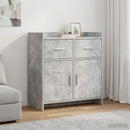 vidaXL Széf Betonszürke 75 x 36 x 80 cm Szerelt Fa