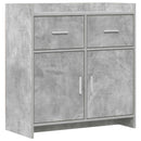 vidaXL Széf Betonszürke 75 x 36 x 80 cm Szerelt Fa