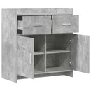 vidaXL Széf Betonszürke 75 x 36 x 80 cm Szerelt Fa