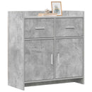 vidaXL Széf Betonszürke 75 x 36 x 80 cm Szerelt Fa