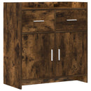 vidaXL Széf Füstös Tölgy 75 x 36 x 80 cm Szerelt Fa