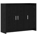vidaXL Széf Fekete Tölgy 98,5 x 33 x 80 cm Szerelt Fa