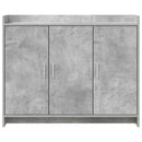 vidaXL Széf Betonszürke 98,5 x 33 x 80 cm Szerelt Fa