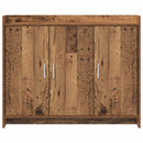 vidaXL Széf Antik Fa 98,5 x 33 x 80 cm Szerelt Fa
