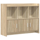 vidaXL Széf Sonoma Tölgy 98,5 x 33 x 80 cm Szerelt Fa