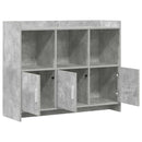 vidaXL Széf Betonszürke 98,5 x 33 x 80 cm Szerelt Fa