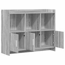 vidaXL Széf Szürke Sonoma 98,5 x 33 x 80 cm Szerelt Fa