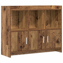 vidaXL Széf Antik Fa 98,5 x 33 x 80 cm Szerelt Fa