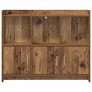 vidaXL Széf Antik Fa 98,5 x 33 x 80 cm Szerelt Fa