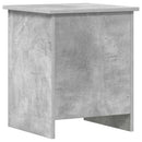 vidaXL Tárolódoboz tárolóval Betonszürke 40 x 40 x 50 cm Szerelt Fa