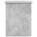 vidaXL Tárolódoboz tárolóval Betonszürke 40 x 40 x 50 cm Szerelt Fa
