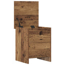 vidaXL Tárolódoboz tárolóval Antik Fa 40 x 40 x 50 cm Szerelt Fa