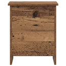 vidaXL Tárolódoboz tárolóval Antik Fa 40 x 40 x 50 cm Szerelt Fa