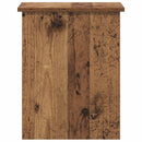vidaXL Tárolódoboz tárolóval Antik Fa 40 x 40 x 50 cm Szerelt Fa