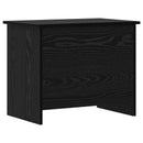 vidaXL Tárolódoboz tárolóval Fekete Tölgy 60 x 40 x 50 cm Szerelt Fa