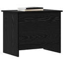 vidaXL Tárolódoboz tárolóval Fekete Tölgy 60 x 40 x 50 cm Szerelt Fa