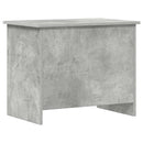 vidaXL Tárolódoboz tárolóval Betonszürke 60 x 40 x 50 cm Szerelt Fa