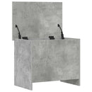 vidaXL Tárolódoboz tárolóval Betonszürke 60 x 40 x 50 cm Szerelt Fa