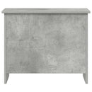 vidaXL Tárolódoboz tárolóval Betonszürke 60 x 40 x 50 cm Szerelt Fa