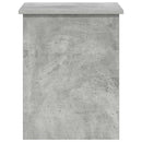 vidaXL Tárolódoboz tárolóval Betonszürke 60 x 40 x 50 cm Szerelt Fa