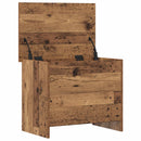 vidaXL Tárolódoboz tárolóval Antik Fa 60 x 40 x 50 cm Szerelt Fa