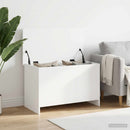 vidaXL Tárolódoboz tárolóval Fehér 80 x 40 x 50 cm Szerelt Fa