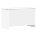 vidaXL Tárolódoboz tárolóval Fehér 80 x 40 x 50 cm Szerelt Fa