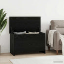 vidaXL Tárolódoboz tárolóval Fekete Tölgy 80 x 40 x 50 cm Szerelt Fa