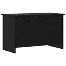 vidaXL Tárolódoboz tárolóval Fekete Tölgy 80 x 40 x 50 cm Szerelt Fa