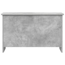 vidaXL Tárolódoboz tárolóval Betonszürke 80 x 40 x 50 cm Szerelt Fa