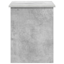 vidaXL Tárolódoboz tárolóval Betonszürke 80 x 40 x 50 cm Szerelt Fa