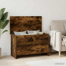 vidaXL Tárolódoboz tárolóval Füstös Tölgy 80 x 40 x 50 cm Szerelt Fa