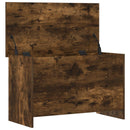vidaXL Tárolódoboz tárolóval Füstös Tölgy 80 x 40 x 50 cm Szerelt Fa
