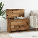vidaXL Tárolódoboz tárolóval Antik Fa 80 x 40 x 50 cm Szerelt Fa
