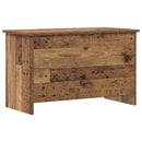 vidaXL Tárolódoboz tárolóval Antik Fa 80 x 40 x 50 cm Szerelt Fa