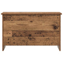 vidaXL Tárolódoboz tárolóval Antik Fa 80 x 40 x 50 cm Szerelt Fa