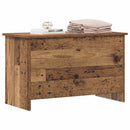 vidaXL Tárolódoboz tárolóval Antik Fa 80 x 40 x 50 cm Szerelt Fa
