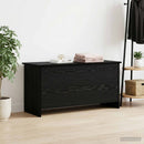 vidaXL Tárolódoboz tárolóval Fekete Tölgy 100 x 40 x 50 cm Szerelt Fa