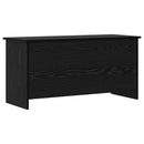 vidaXL Tárolódoboz tárolóval Fekete Tölgy 100 x 40 x 50 cm Szerelt Fa